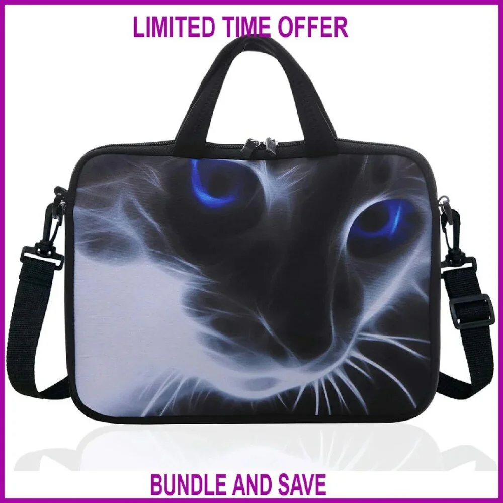 14 Inch Neoprene Laptop Sleeve with Adjustable Shoulder Strap